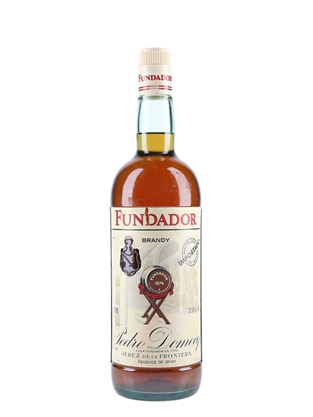 Pedro Domecq Fundador Brandy Bottled 1980s 100cl / 37.5%