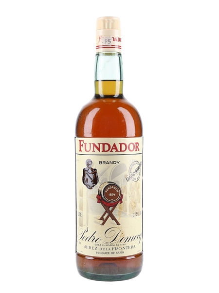 Pedro Domecq Fundador Brandy Bottled 1980s 100cl / 37.5%