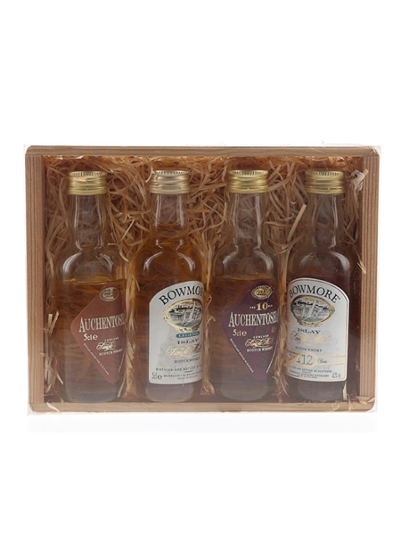 Auchentoshan & Bowmore Miniature Set  4 x 5cl