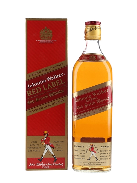 Johnnie Walker Red Label Bottled 1980s - Duty Free 75cl / 43%