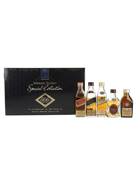 Johnnie Walker Special Collection Bottled 1990s 5 x 5cl