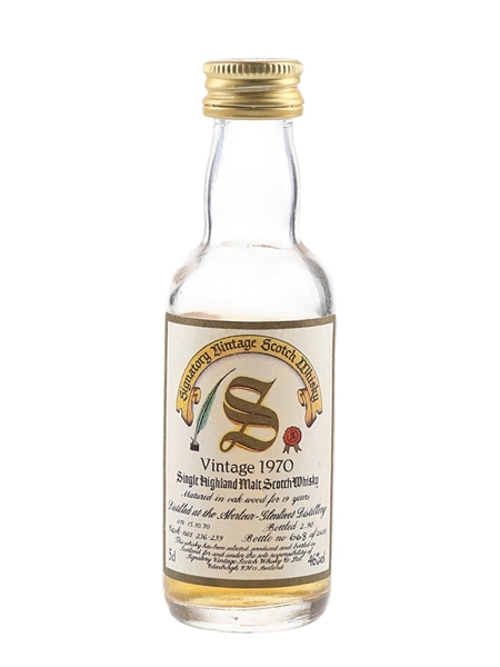 Aberlour Glenlivet 1970 19 Year Old Bottled 1990 - Signatory Vintage 5cl / 46%