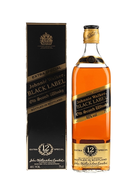 Johnnie Walker Black Label Extra Special 12 Year Old Bottled 1980s 75cl / 40%