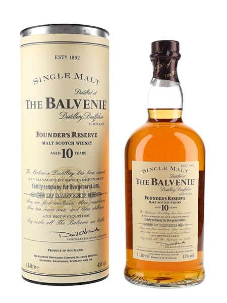 Balvenie 10 Year Old Founder's Reserve 100cl / 43%