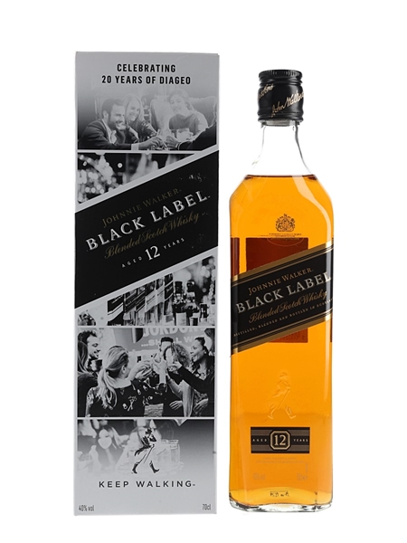 Johnnie Walker Black Label 12 Year Old Keep Walking - 20 Years Of Diageo 70cl / 40%