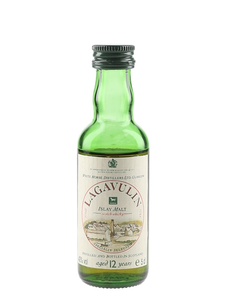 Lagavulin 12 Year Old Bottled 1980s - White Horse Distillers 5cl / 43%