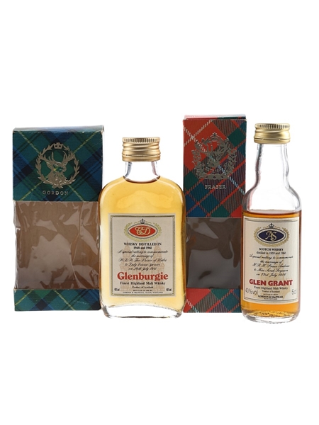 Glen Grant & Glenburgie Royal Wedding 1948 & 1961 Bottled 1981 - Gordon & MacPhail 2 x 5cl / 40%