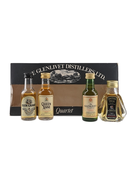 Glenlivet Distillers Ltd - Quartet Set Bottled 1980s 4 x 5cl / 40%