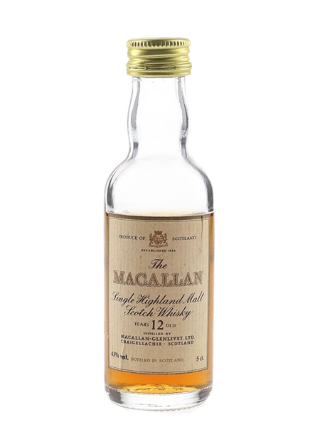 Macallan 12 Year Old Bottled 1980s 5cl / 43%