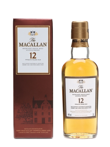 Macallan 12 Year Old Sherry Cask 5cl / 40%