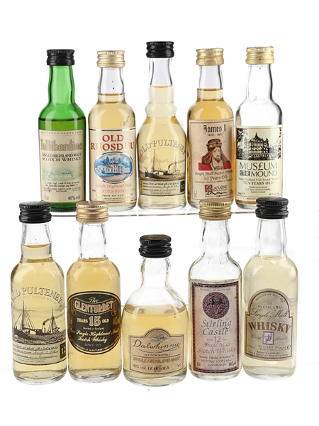 Assorted Highland Single Malt Whisky  10 x 5cl / 40%