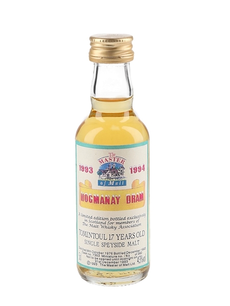 Tomintoul 1976 17 Year Old Hogmanay Dram The Master Of Malt 5cl / 43%