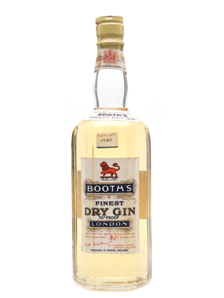 Booth's London Dry Gin Bottled 1940s 75cl / 40%