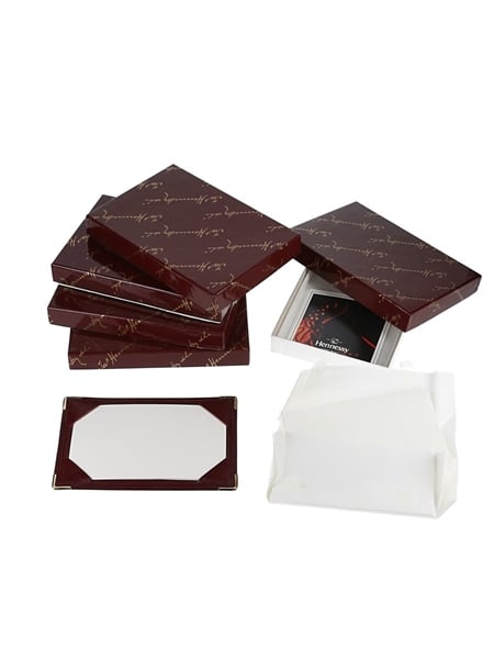 Hennessy Leather Pocket Note Pads Set Of Five 14cm x 9.5cm