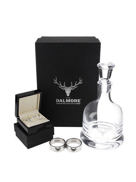 Dalmore Memorabilia Decanter, Rings, Cufflinks 