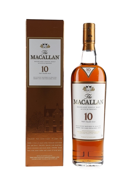 Macallan 10 Year Old Sherry Oak 70cl / 40%