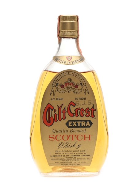 Gilt Crest Extra Bottled 1960s - Intercontinental Import & Export Co, Chicago 75cl / 43%