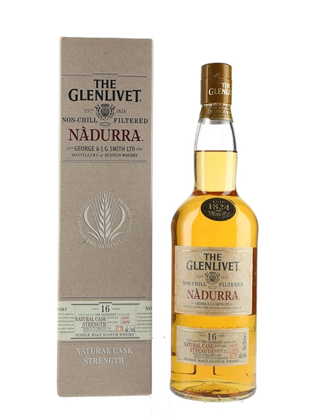 Glenlivet 16 Year Old Nadurra Bottled 2007 - Batch 1007D 70cl / 57.7%