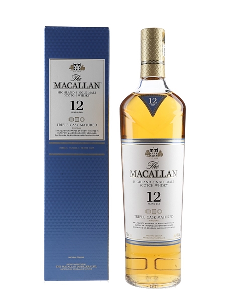 Macallan 12 Year Old Fine Oak Triple Cask Matured 70cl / 40%