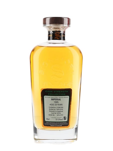 Imperial 1995 20 Year Old Cask 50154 Bottled 2016 - Signatory Vintage 70cl / 51%