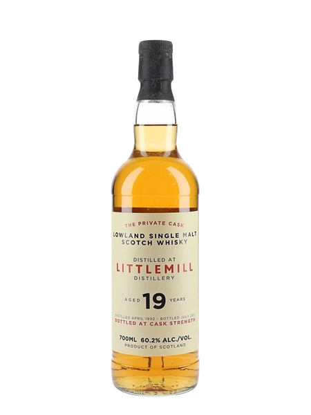 Littlemill 1992 19 Year Old Bottled 2011 - The Private Cask 70cl / 60.2%