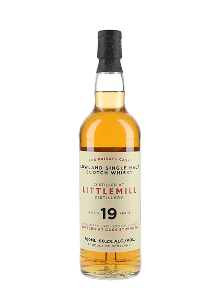 Littlemill 1992 19 Year Old Bottled 2011 - The Private Cask 70cl / 60.2%