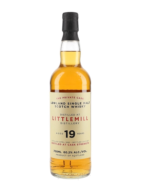 Littlemill 1992 19 Year Old Bottled 2011 - The Private Cask 70cl / 60.2%