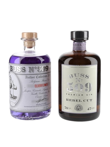 Buss No.509 Gins Author Collection Elderflower & Rebel Cut 2 x 70cl