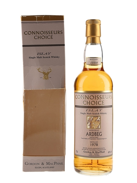 Ardbeg 1978 Connoisseurs Choice Bottled 1999 - Gordon & MacPhail 70cl / 40%