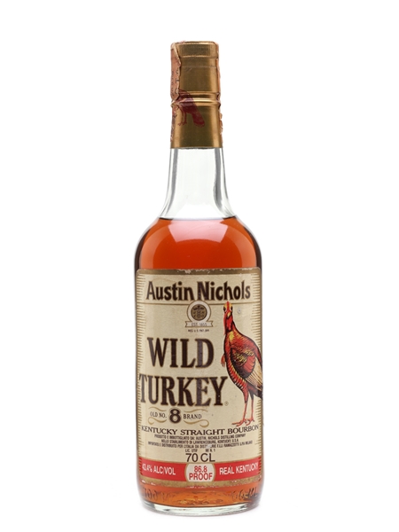 Wild Turkey 86.8 Proof 8 Year Old Bottled 1990s - Lawrenceburg 70cl / 43.4%