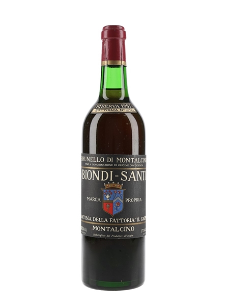 1967 Biondi Santi Riserva Brunello Di Montalcino 72cl / 12.5%