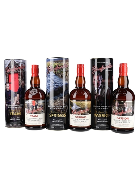 Glenfarclas Trilogy Passion-Springs-Team The Legend Of Speyside 3 x 70cl / 46%