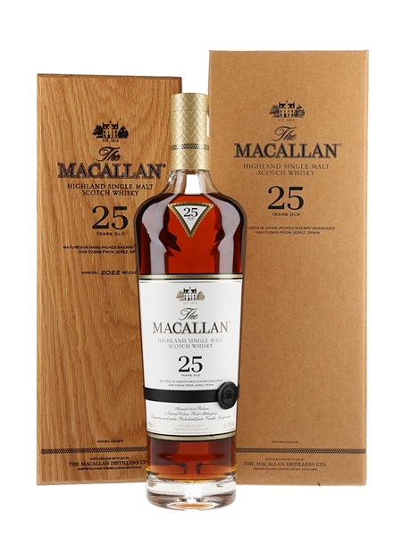 Macallan 25 Year Old Sherry Oak Annual 2022 Release 70cl / 43%