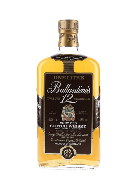 Ballantine's 12 Year Old Bottled 1980s 100cl / 43%