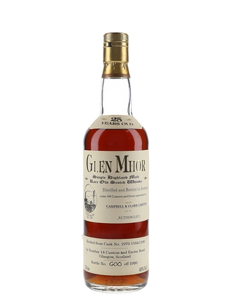 Glen Mhor 25 Year Old Campbell & Clark 70cl / 45%