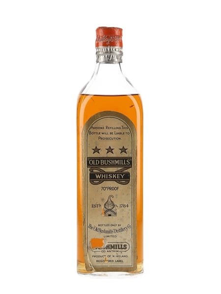 Bushmills 3 Star Bottled 1940s-1950s 75cl / 40%