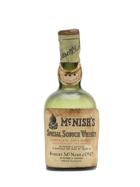 McNish's 3 Star Special Scotch Miniature 