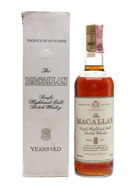 Macallan 8 Year Old Bottled 1980s - Rinaldi 75cl / 43%