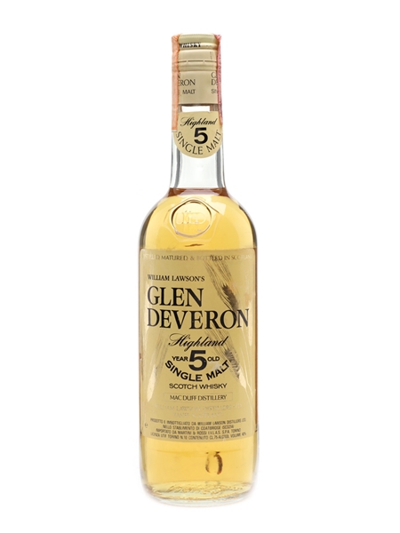 Glen Deveron 5 Year Old Bottled 1980s - Martini & Rossi 75cl / 40%