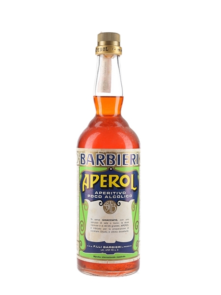 Aperol Barbieri Bottled 1970s-1980s 75cl / 11%