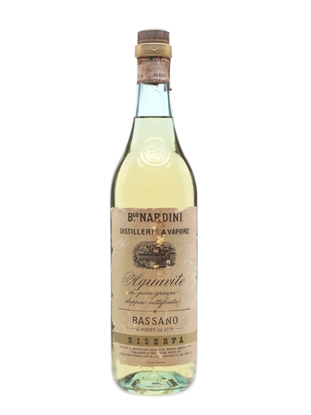 Nardini Aquavite Riserva Grappa Bottled 1960s - 1970s 100cl / 50%