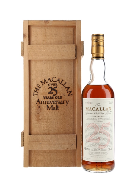 Macallan 1966 25 Year Old Anniversary Malt Bottled 1991 70cl / 43%