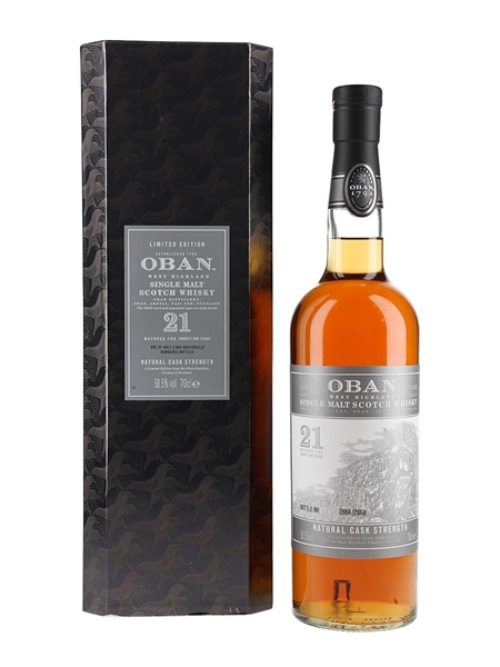 Oban 21 Year Old Cask Strength Bottled 2013 - Limited Edition 70cl / 58.5%