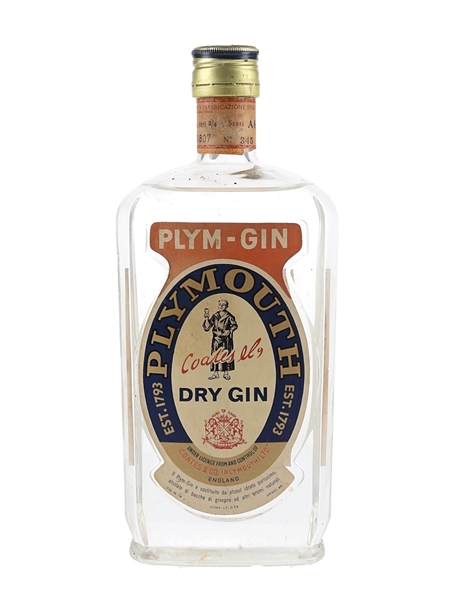 Coates & Co. Plymouth Gin Bottled 1960s-1970s 75cl / 46%