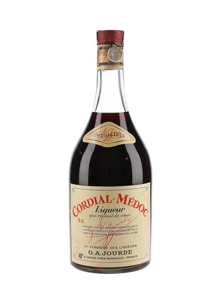 Jourde Cordial-Medoc Liqueur Bottled 1950s 75cl / 40%