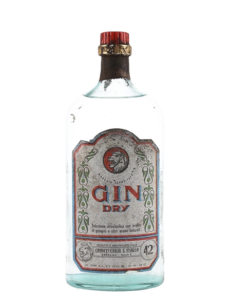 Chinotecnich Dry Gin Bottled 1960s-1970s 100cl / 42%