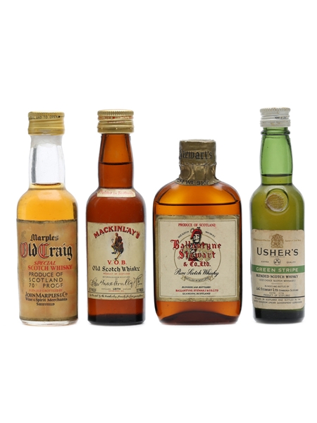 4 x Blended Scotch Whisky Miniatures 