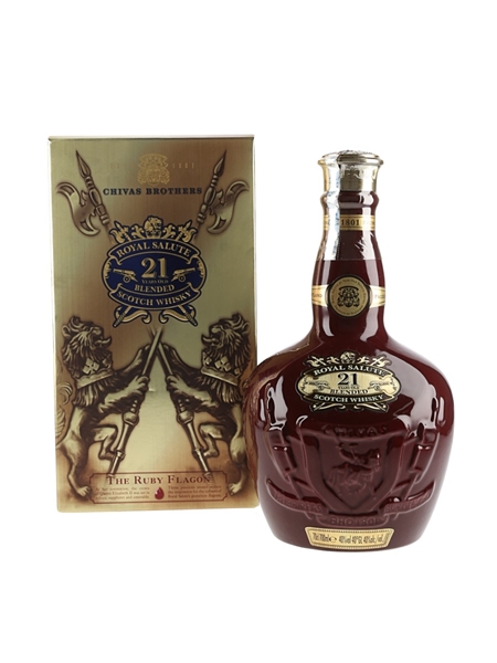 Royal Salute 21 Year Old Bottled 2012 - The Ruby Ceramic Flagon 70cl / 40%