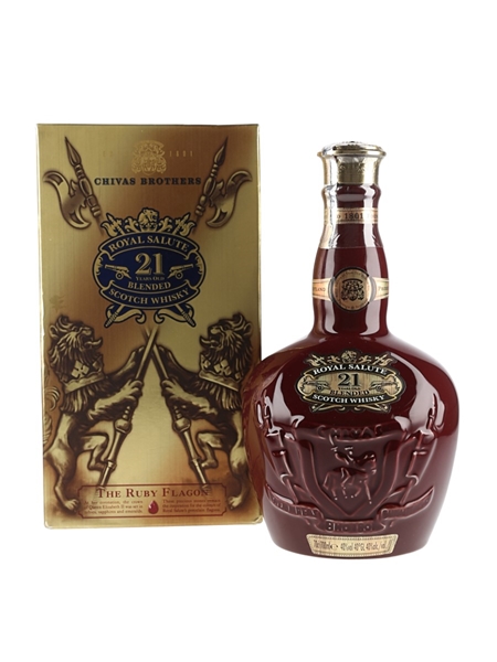 Royal Salute 21 Year Old Bottled 2014 - The Ruby Ceramic Flagon 70cl / 40%