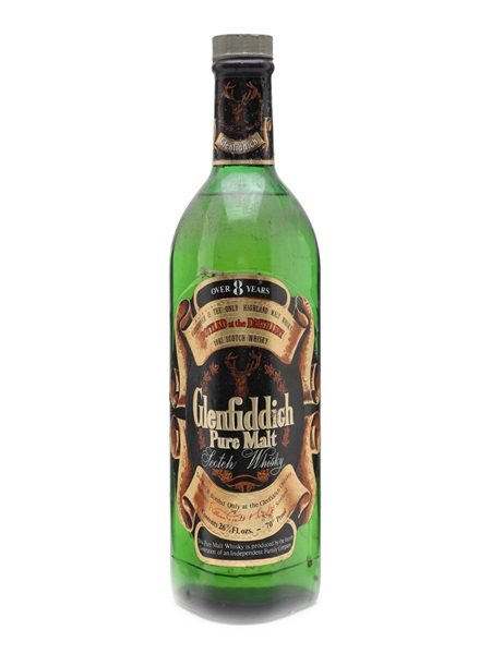 Glenfiddich 8 Year Old Pure Malt Bottled 1970s 75cl / 40%